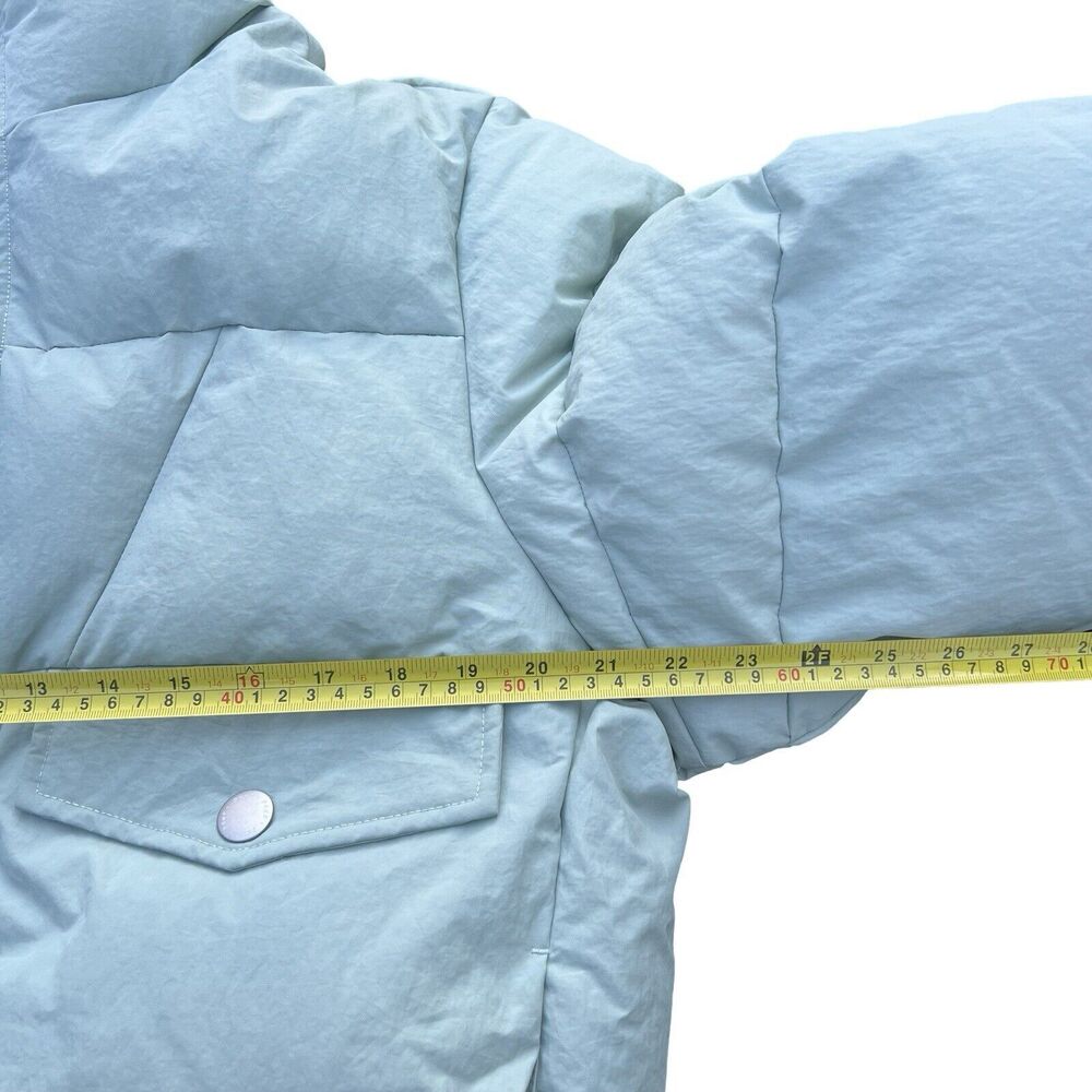 Zara Puffer Jacket Men's Green Mock Neck Long Sleeve Pocket Detail Zip-Up Small - Picture 14 of 17